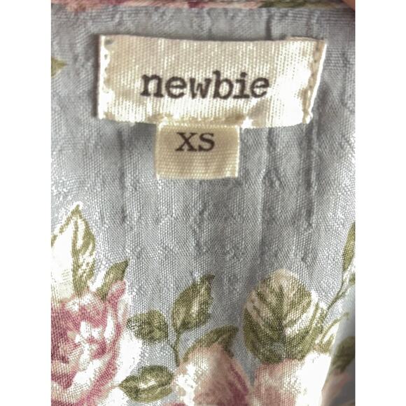 B1 Newbie Floral Maxi Dress Womens XS Cottagecore Romantic Swiftie Feminine Chic - Picture 6 of 7